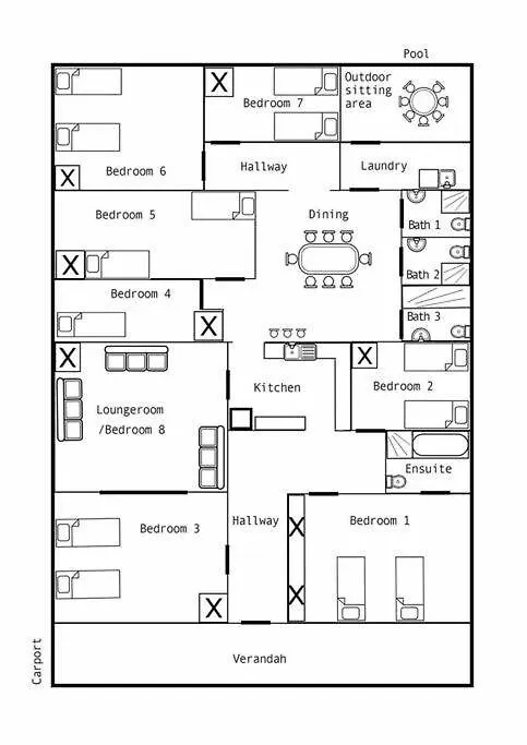 Group House With Views Of The Salt Pool And Spa Mitcham 0*,